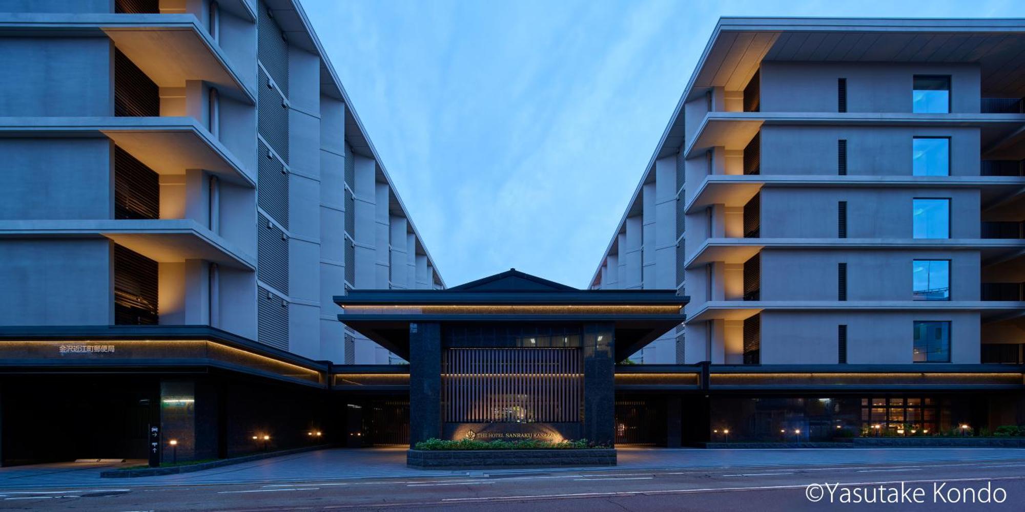 The Hotel Sanraku Kanazawa 21Th December 2022 Open Екстериор снимка The hotel's entrance
